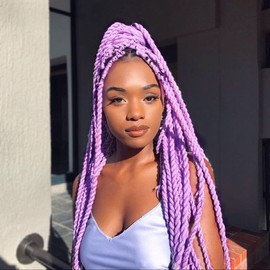 Pre Stretched Braiding Hair Purple 24 Inch 8 Packs, Synthetic yaki pre stretched braiding hair Purple