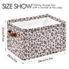 Evlife Storage Basket Cube Pink Leopard Cheetah Print Large Collapsible
