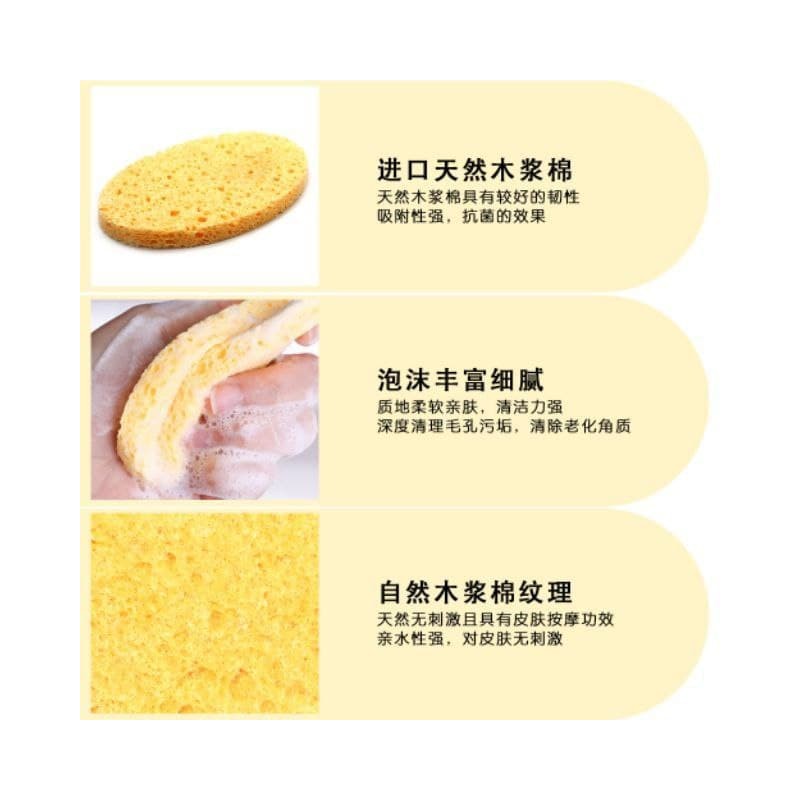 FACIAL SPONGE CLEANSING * SPAN CUCI MUKA LEMBUT (PORING TEXTURE