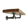 Pipe Bracket - Rustic, Industrial, Heavy Duty 3/4 Inch Pipework