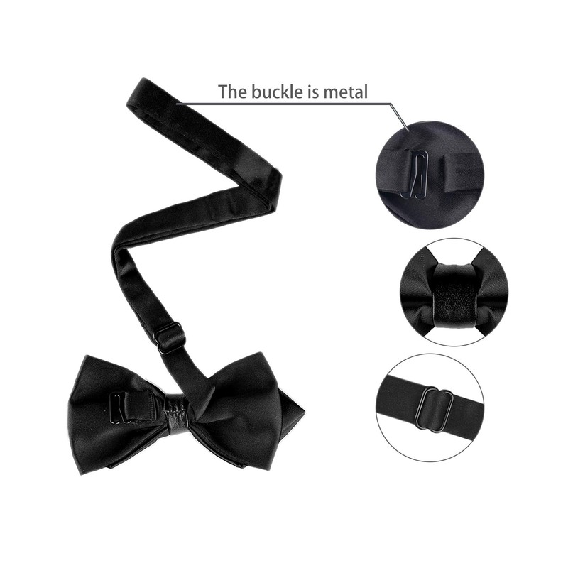 [Allegra K] Men's Solid Pre-tied Bow Tie Weeding Party Bow