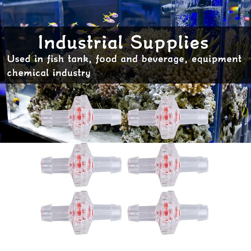 10Pcs Anti Backflow Check Valve One Way PP Plastic Non