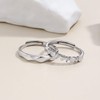 Hoisy Engagement Rings Pair Ring Adjustable 925 Engraving I Love