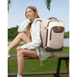 LOVEVOOK 40L Travel Backpack for Women Men, Large Carry on Backpack for Airplanes TSA Personal Item Travel Bag fits 15.6" Laptop, Waterproof Weekender Essentials Airline Approved with 2 Packing Cubes