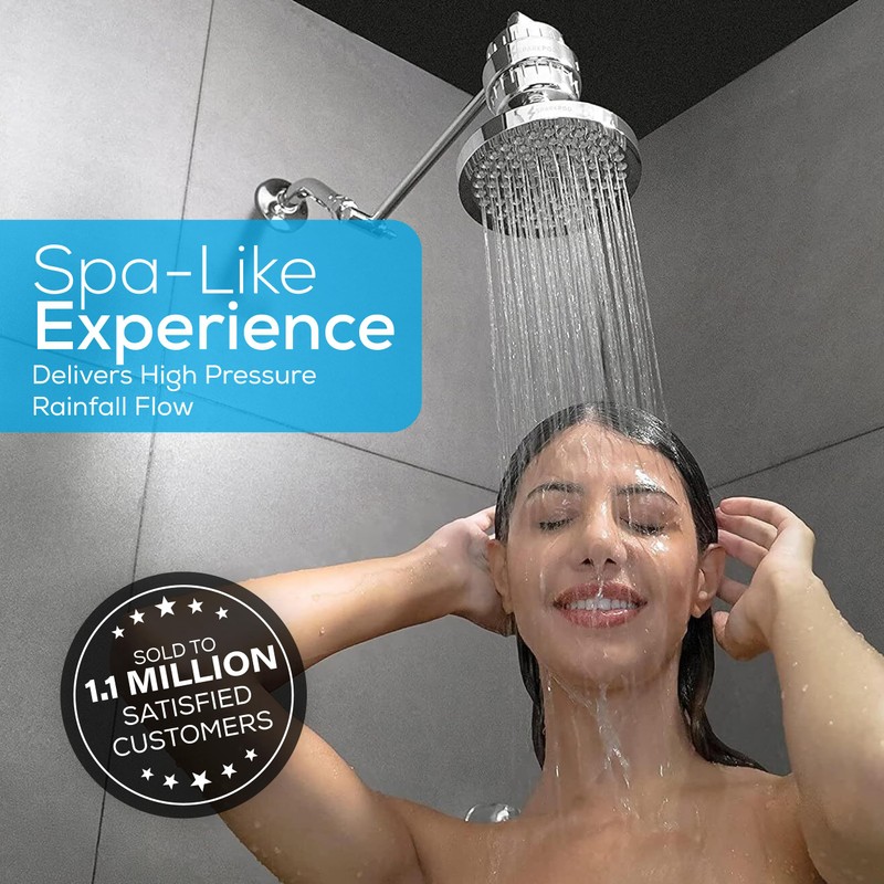 SparkPod Shower Head - High Pressure Rain - Premium Quality