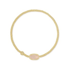 Kendra Scott Grayson Stretch Bracelet, 14k Gold Plated Brass, Quartz, Fashion Jewelry for Women