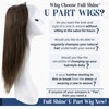 Full Shine U Part Human Hair Wig 14 Inch Half