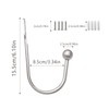 DALAETUS 12 Pcs Silver Curtain Holdbacks, U-Shaped Curtain Tie Back,