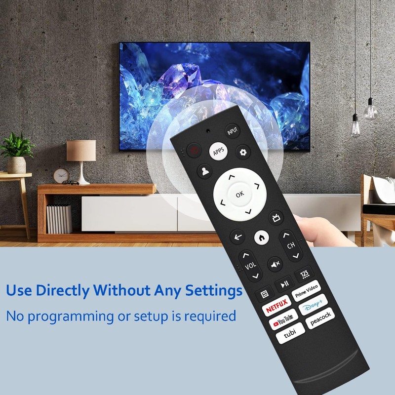 Replacement Remote Control for Hisense Smart Google TV, for Hisense