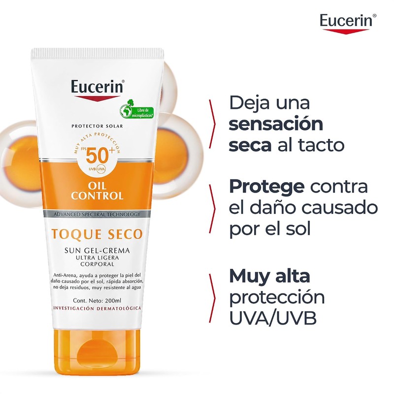 EUCERIN Sun Toque Seco Fps 50+ 200Ml Bloqueador Solar Corporal
