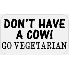 100% Vegan - 50 Stickers Pack 2.25 x 1.25 inches - Vegetarian