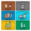 GamesMonkey® - Separate Collection Small Recycling Waste Stickers – DE