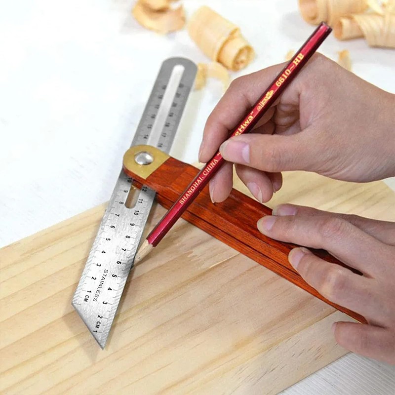 Adjustable Blade Square Ruler Sliding Bevel Gauge T Bevel Angle