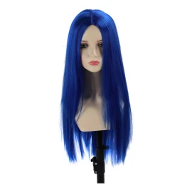 generic Pelucas Azules De Pelo Completo, Largas, Rectas, En La Mitad
