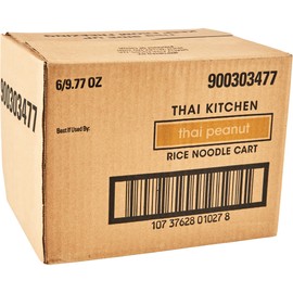 Thai Kitchen Gluten Free Thai Peanut Rice Noodle Cart, 9.77 oz (Pack of 6)