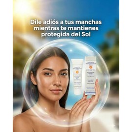 Exderm White Emulsin Despigmentante Da Antimanchas con Protector Solar FPS 50 Tratamiento para Melasma Pao Rostro Hidratante Piel Sensible 50 ml      