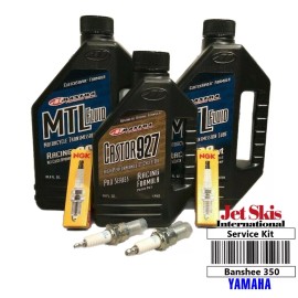 JSI Maxima Oil Kit Yamaha YFZ350 Banshee YFZ 350 Tune Up Transmission Service Oil Change 927 Plugs