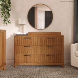 Evolur Flynn Changing Tray in Sedona – Secure Topper for Flynn Double Dresser