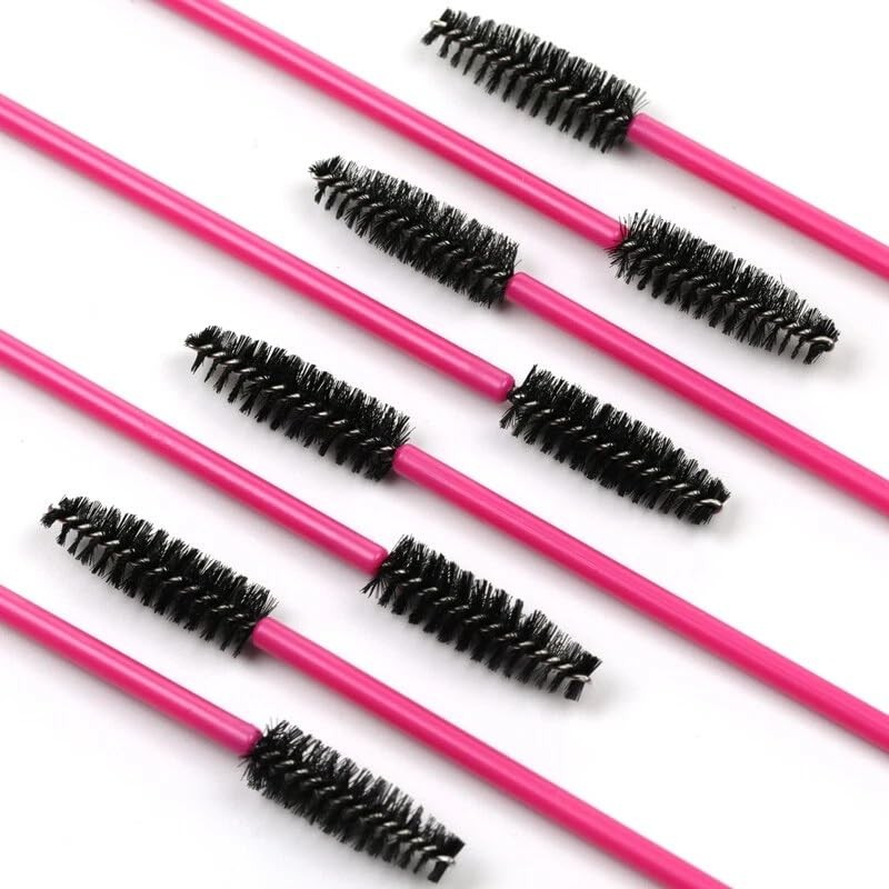 50 Pcs Disposable Mascara Wands, Eyelash & Eyebrow Spoolie Makeup