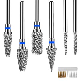 HAFRILY Universal-Nagelbohrer-Set, 2,35 mm, mit Bürste, professioneller Wolframkarbid-Bohrer, Mehrzweck-Nagelwerkzeug, elektrische Nagelfeile zum Entfernen der Nagelhaut, passend für die meisten