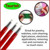 TAURISH Fiberglass Scratch Brush Pen 3 Pack Jewelry Watch Coin