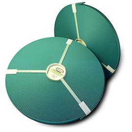 BioThane Beta Coated Webbing 1" BETA Standard Matte BIOTHANE - Leather Embossed | BIOTHANE USA (25 Feet, Teal 521)