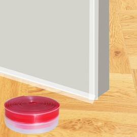 T-Shaped Door Draft Stopper，Transparent Weather Stripping Door Seal Strip，Self-Adhesive Draft Seal Strip Tape for Doors Windows and Glass Shower 20Feet