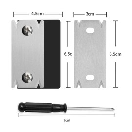 Stainless Steel Blade Veneer Edge Trimmer Woodworking Edge Trimmer,Wood Chamfering Fillet Scraper with 1Black Screwdriver for Woodworking, Durable Edgebanding Trimming Tool for Wood