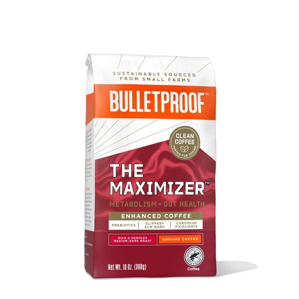 Bulletproof The Maximizer Ground Coffee, 10 Ounces, Clean Coffee with