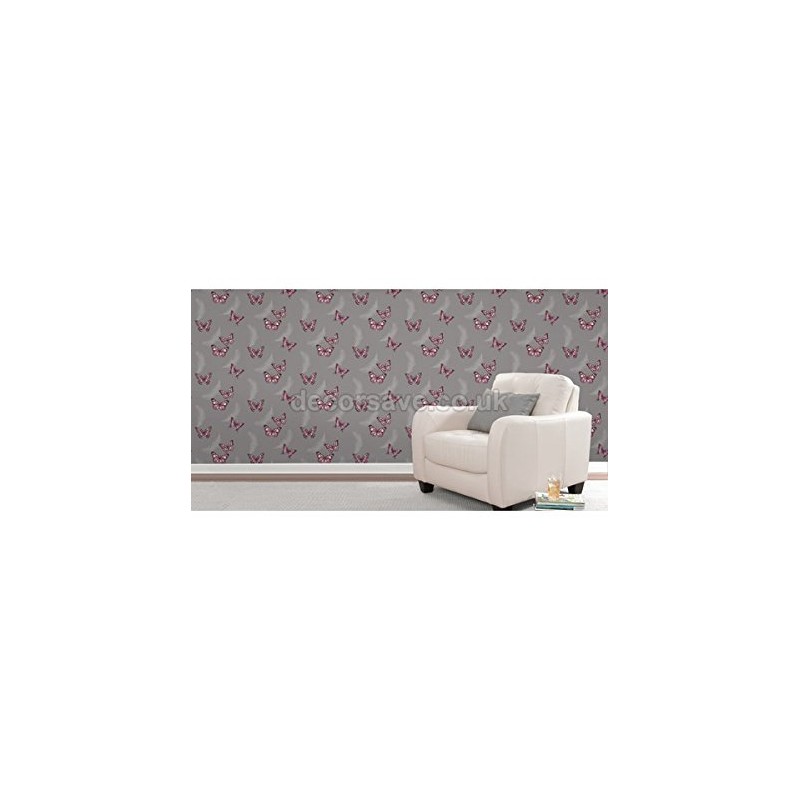 Fine Decor Butterflies Wallpaper FD40917 - Feature Wall Butterfly Feathers