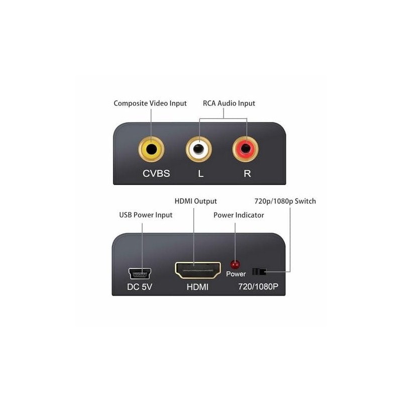 Simplecom CM401v2 Composite AV CVBS to HDMI Video Converter 1080p