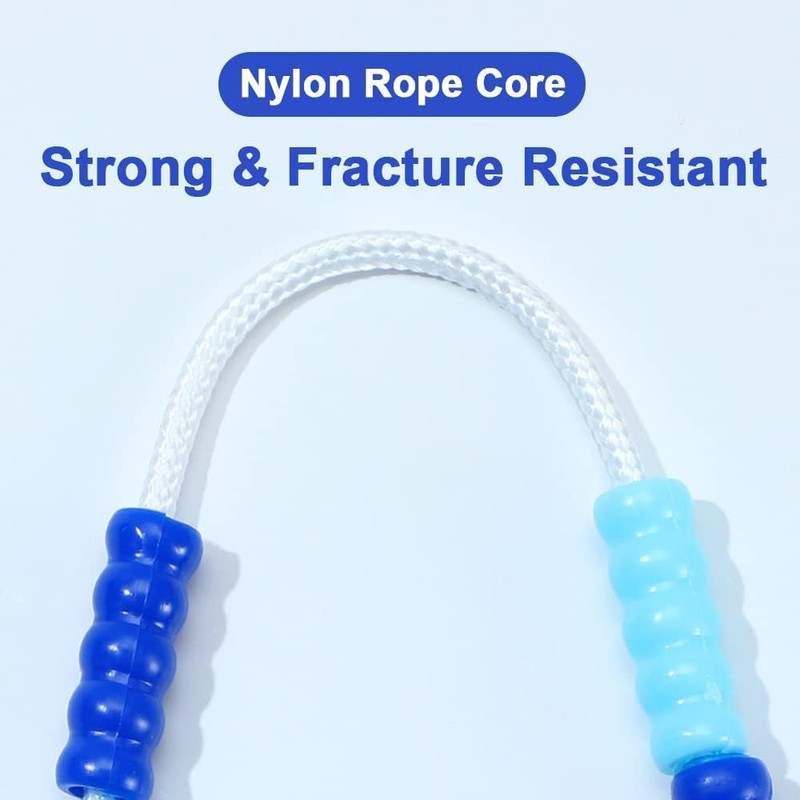 Soft Beaded Jump Rope for Kids Women, Tangle-Free Skipping Rope,