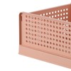 Stackable Storage Basket Plastic Large Open Drawer Wardrobe Cloth Container