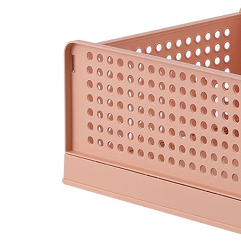 Stackable Storage Basket Plastic Large Open Drawer Wardrobe Cloth Container
