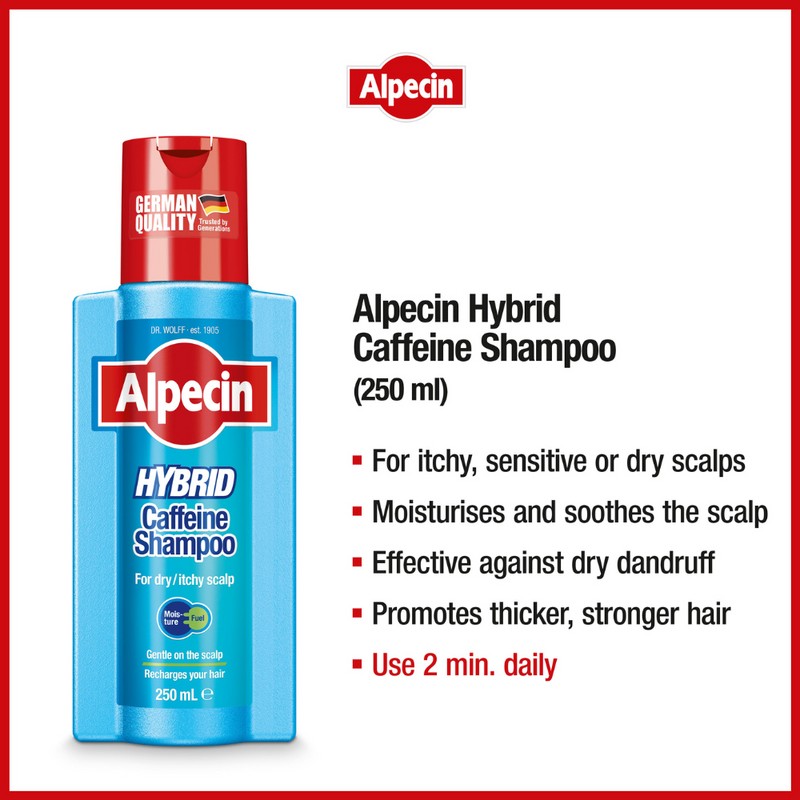 Alpecin Hybrid Caffeine Shampoo 250mL