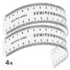 Lamont semi-permanent makeup curved eyebrow design guide R-TYPE, transparent, 4 pieces / 라몽 반영구화장 곡선자 눈썹 디자인 가이드 R-TYPE, 투명, 4개
