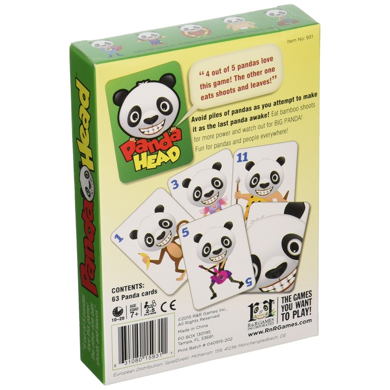 R&R Games Panda Head - Fast-Paced Card Game for Adults