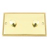 Light Dimmer Switch 2 Gang - Push On/Off 1000W -