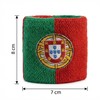 Flaggenfritze Portugal Sweatbands with Free Sticker, Set of 2, Each