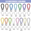 KLYNGTSK 15PCS Braided Leather Keychains Pu Woven Wristlet Lanyard Keyring