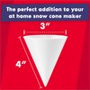 [6 Pack] Plastic Reusable Snow Cone Cups for Your Snow