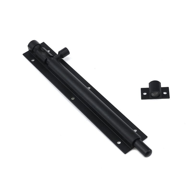 Bitray 6-inch Slide Bolt Latch Matt Black Slide Locks for