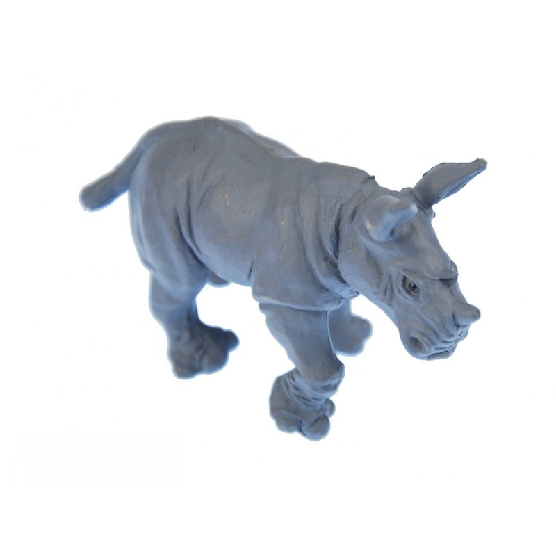 Miniblings 10 x Rhinos Rubber Animal 6 cm African Rhino