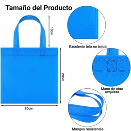 Bolsas de Fiesta 30 Piezas Bolsas de Regalo Reutilizables con Asas, Ideal para Fiestas, Cumpleaños, Baby Shower