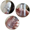 LiZEROGDAX 2Pcs 50ML Black Clear Empty Glass Essential Oil Roller