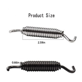 Walquicks Universal Motorcycle Kickstand Jiffy Stand Spring Compatible with Harley Dyna Sportster 883 Road Electra Glide Softail Touring, 2 Packs