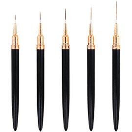 Pinceles para Nail Art Vesaneae – Set 5 tamaños para diseños precisos