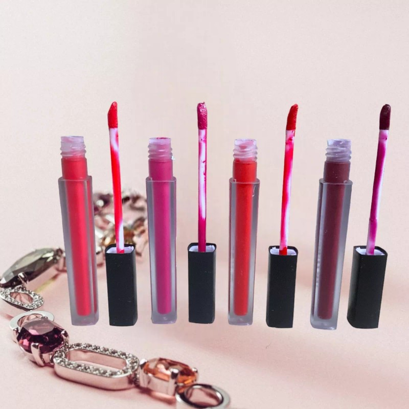 Favorbeauty Set De Labiales Liquido Con Lápiz Delineador De Labios