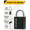 Pothunder Heavy Duty Smart Padlock, Gate Lock Padlock with Key