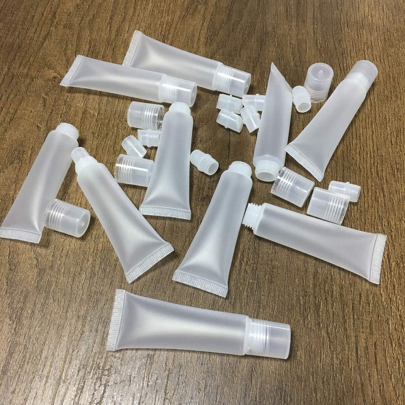 HONBAY 10PCS 15ml Refillable Clear Empty Lip Gloss Balm Containers